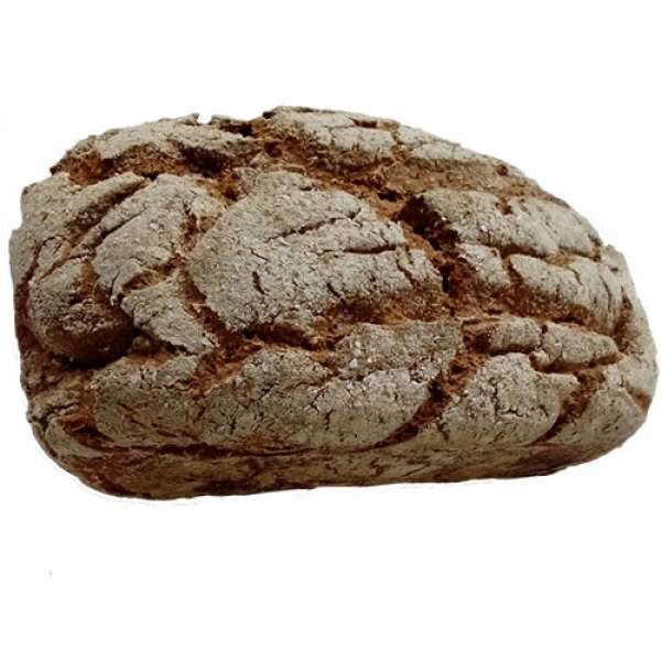 Pão de farinha de centeio integral, em formato de forma, com peso 800 gr. Pão com fermento natural / massa mãe, com u...