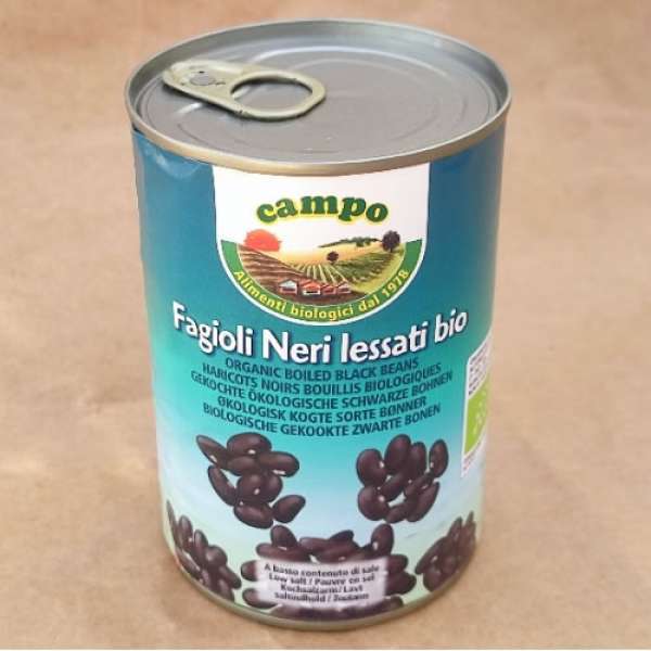 Feijão Preto Bio, lata 400 gr